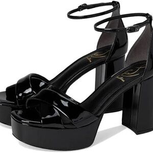 NWT Sam Edelman Black Patent Platform Heels